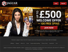 Tablet Screenshot of jaguarcasino.com